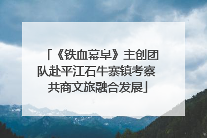 《铁血幕阜》主创团队赴平江石牛寨镇考察 共商文旅融合发展