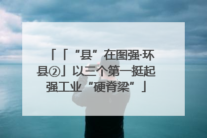 「“县”在图强·环县②」以三个第一挺起强工业“硬脊梁”