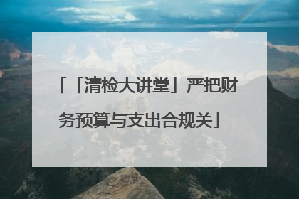 「清检大讲堂」严把财务预算与支出合规关