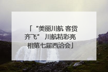 “美丽川航 客货齐飞” 川航精彩亮相第七届西洽会