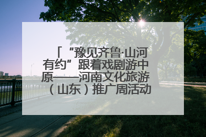 “豫见齐鲁·山河有约”跟着戏剧游中原——河南文化旅游（山东）推广周活动菏泽站活动举行