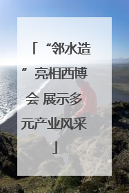 “邻水造”亮相西博会 展示多元产业风采