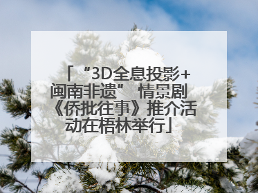 “3D全息投影+闽南非遗” 情景剧《侨批往事》推介活动在梧林举行