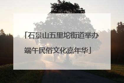 石景山五里坨街道举办端午民俗文化嘉年华
