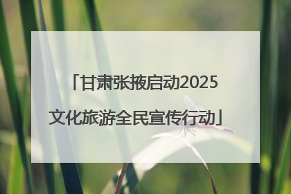 甘肃张掖启动2025文化旅游全民宣传行动