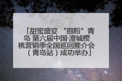 甜蜜盛宴 “圈粉”青岛 第六届中国·澄城樱桃营销季全国巡回推介会（青岛站）成功举办