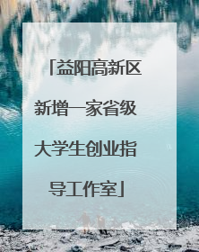 益阳高新区新增一家省级大学生创业指导工作室