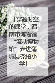 穿越时空的课堂：渭南市博物馆“流动博物馆”走进蒲城县尧柏小学