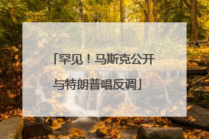 罕见！马斯克公开与特朗普唱反调