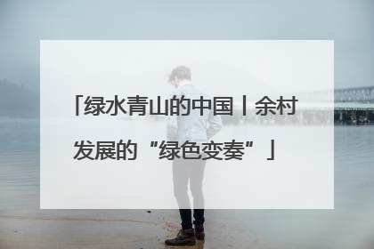 绿水青山的中国丨余村发展的“绿色变奏”