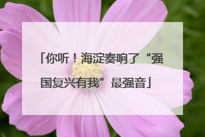 你听！海淀奏响了“强国复兴有我”最强音
