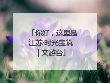 你好，这里是江苏·时光宝筑 | 文游台