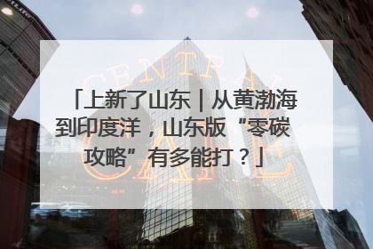 上新了山东｜从黄渤海到印度洋，山东版“零碳攻略”有多能打？