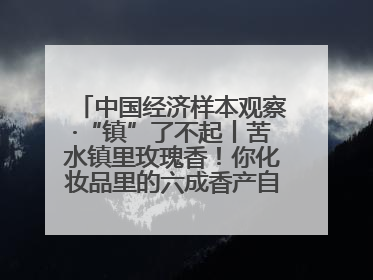 中国经济样本观察·“镇”了不起丨苦水镇里玫瑰香！你化妆品里的六成香产自这个小镇