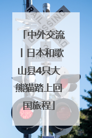 中外交流丨日本和歌山县4只大熊猫踏上回国旅程