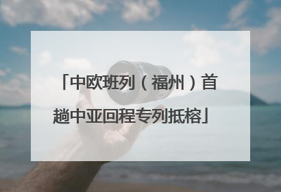 中欧班列（福州）首趟中亚回程专列抵榕