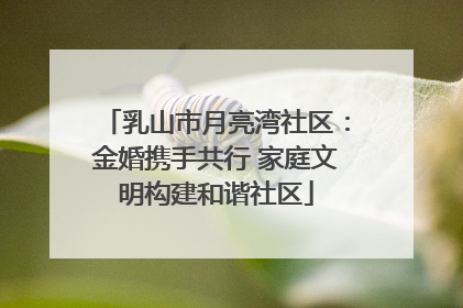 乳山市月亮湾社区：金婚携手共行 家庭文明构建和谐社区