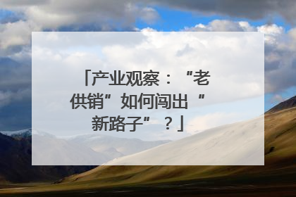 产业观察：“老供销”如何闯出“新路子”？