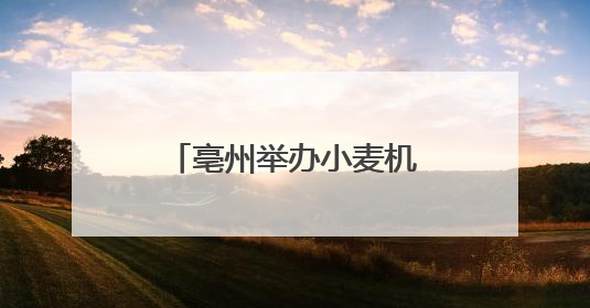 亳州举办小麦机收减损技能大比武 农机手田间竞技保粮食颗粒归仓