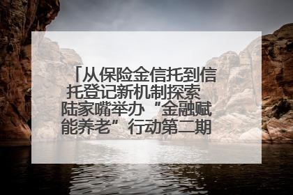 从保险金信托到信托登记新机制探索 陆家嘴举办“金融赋能养老”行动第二期行业交流会