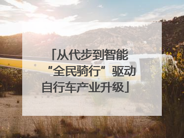 从代步到智能 “全民骑行”驱动自行车产业升级