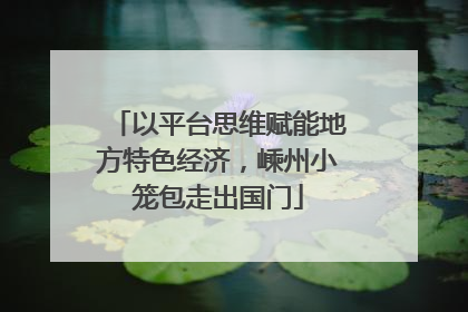 以平台思维赋能地方特色经济，嵊州小笼包走出国门