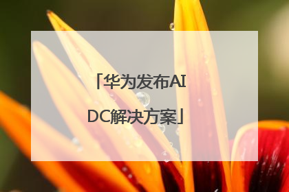 华为发布AI DC解决方案