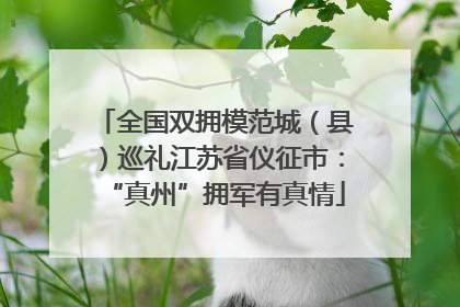 全国双拥模范城（县）巡礼江苏省仪征市：“真州”拥军有真情