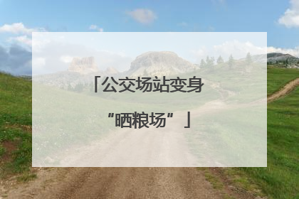 公交场站变身“晒粮场”