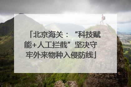 北京海关：“科技赋能+人工拦截”坚决守牢外来物种入侵防线