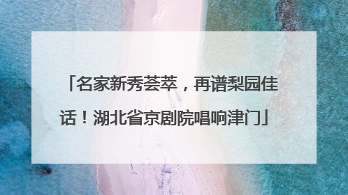 名家新秀荟萃，再谱梨园佳话！湖北省京剧院唱响津门