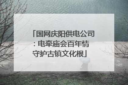 国网庆阳供电公司：电牵庙会百年情 守护古镇文化根