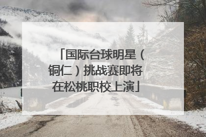 国际台球明星（铜仁）挑战赛即将在松桃职校上演