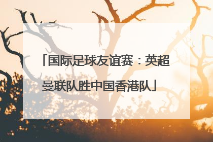 国际足球友谊赛：英超曼联队胜中国香港队