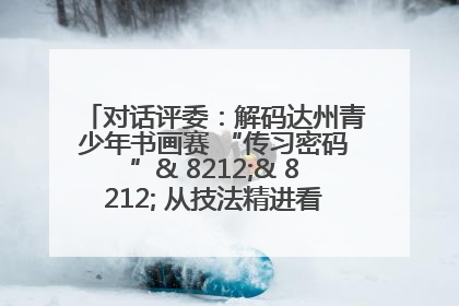 对话评委：解码达州青少年书画赛 “传习密码”& 8212;& 8212; 从技法精进看文化传承新活力