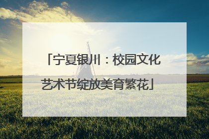 宁夏银川：校园文化艺术节绽放美育繁花