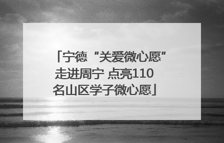宁德“关爱微心愿”走进周宁 点亮110名山区学子微心愿