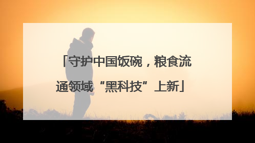 守护中国饭碗，粮食流通领域“黑科技”上新