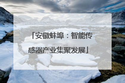 安徽蚌埠：智能传感器产业集聚发展