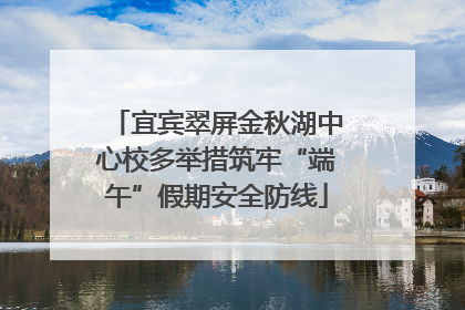 宜宾翠屏金秋湖中心校多举措筑牢“端午”假期安全防线
