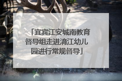 宜宾江安城南教育督导组走进淯江幼儿园进行常规督导
