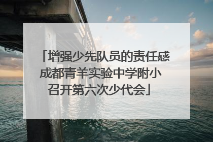 增强少先队员的责任感 成都青羊实验中学附小召开第六次少代会