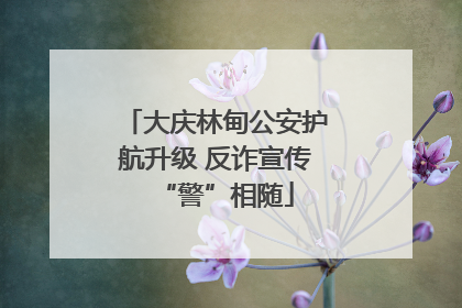 大庆林甸公安护航升级 反诈宣传“警”相随
