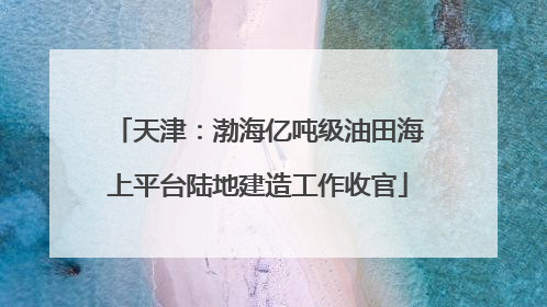天津：渤海亿吨级油田海上平台陆地建造工作收官