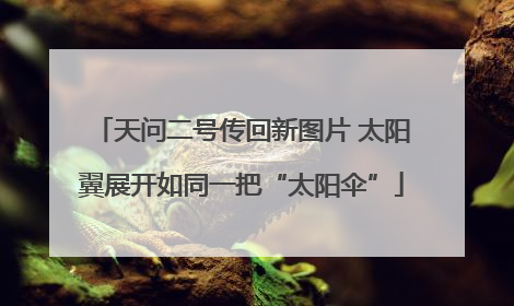 天问二号传回新图片 太阳翼展开如同一把“太阳伞”