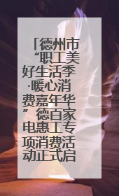 德州市“职工美好生活季·暖心消费嘉年华”德百家电惠工专项消费活动正式启动