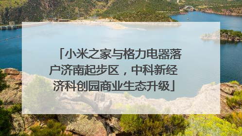 小米之家与格力电器落户济南起步区，中科新经济科创园商业生态升级