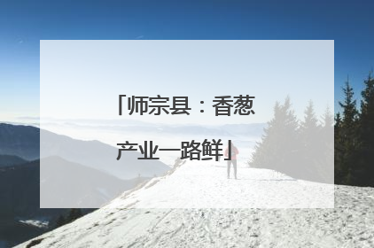 师宗县：香葱产业一路鲜