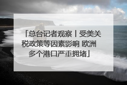 总台记者观察丨受美关税政策等因素影响 欧洲多个港口严重拥堵