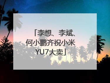 李想、李斌、何小鹏齐祝小米YU7大卖